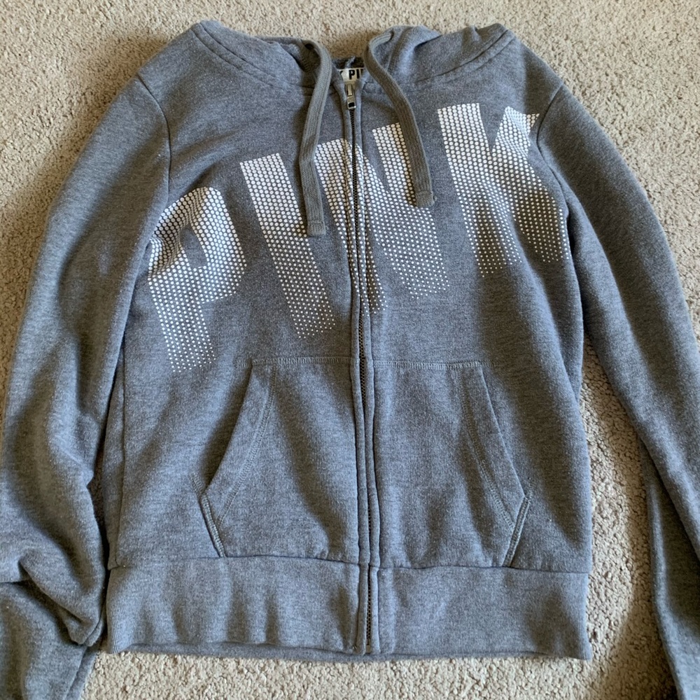Pink zip up jacket